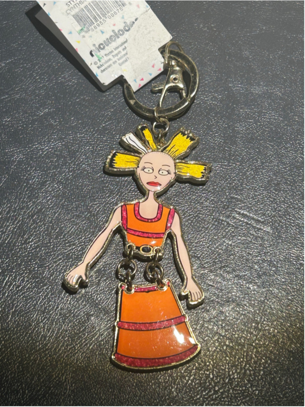Danielle Nicole Rugrats Cynthia Keychain One Size Orange Yellow - Picture 2 of 4